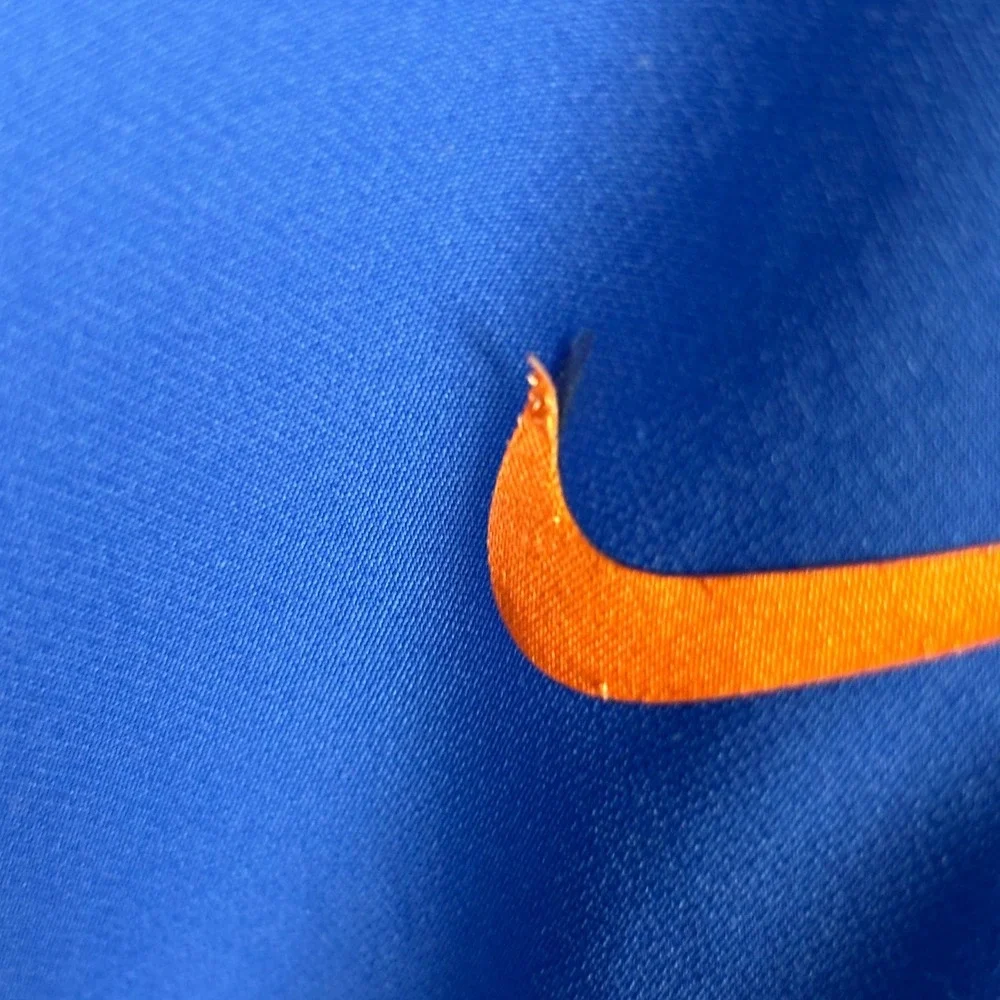 Nike Boise State Broncos Men Blue V-Neck Sideline‎ Windshirt Pullover Large